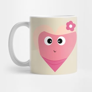 Mister and Miss heart Valentine's Day love print Mug